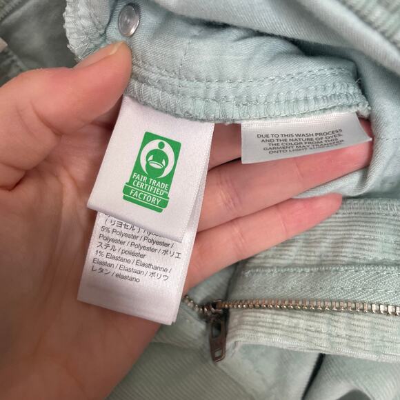 J. Crew Vintage Slim Straight Corduroy Pant in Dusty Shale sz 28 Mint Green - Picture 8 of 16